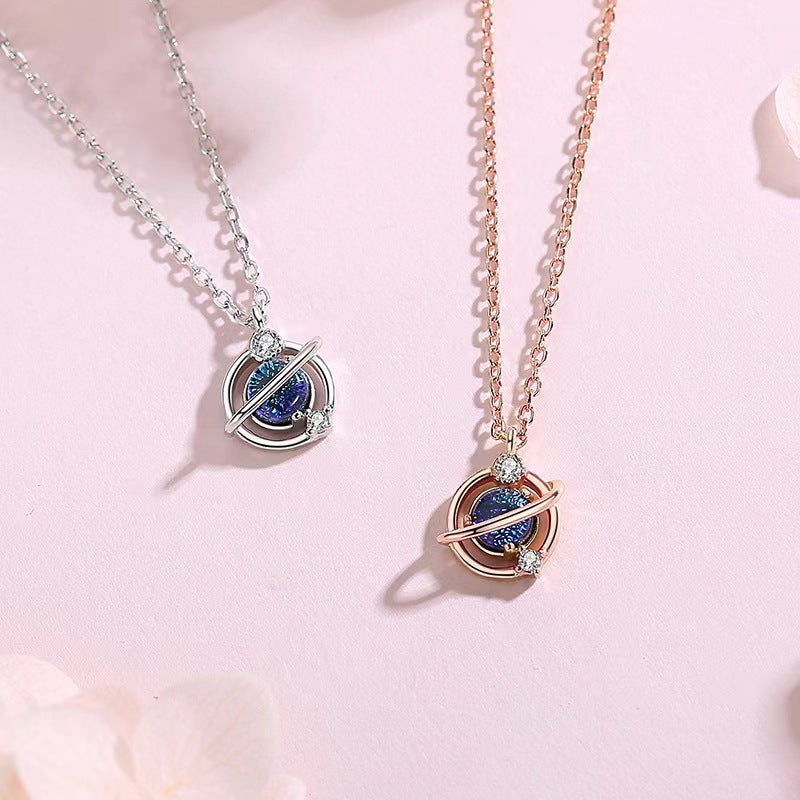 fashion blue planet pendant