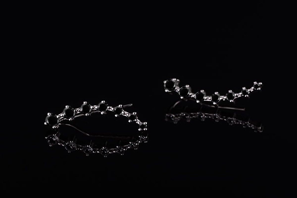 Zircon Ear Climber Earrings