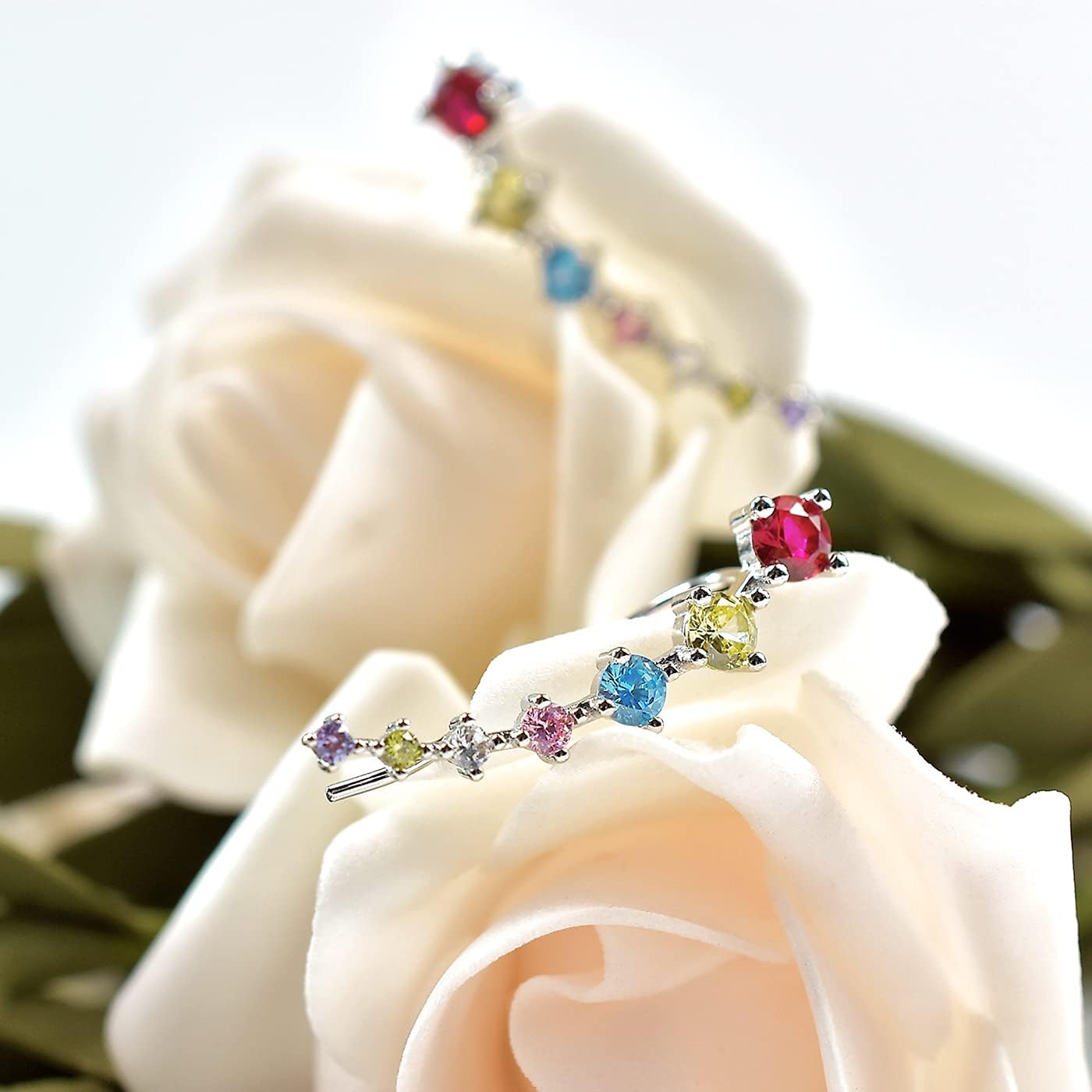 Zircon Ear Climber Earrings