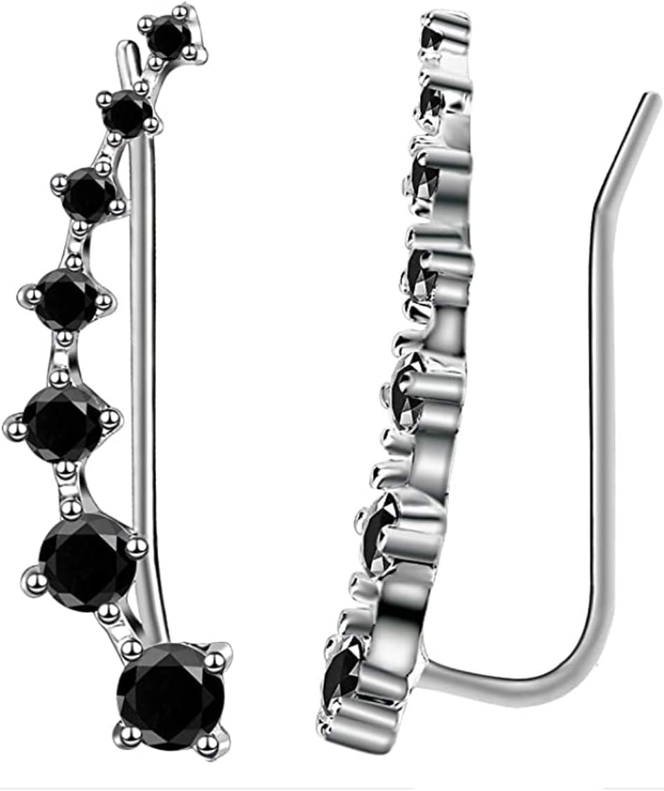 Zircon Ear Climber Earrings