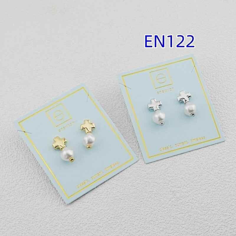 enewton Cross Pearl Earrings - Elegant Faith-Inspired Jewelry - JIMMY JEWELRY 01