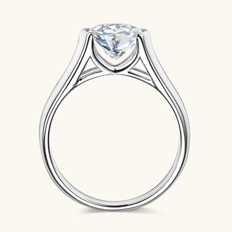D Color VVS1 Moissanite Engagement Band