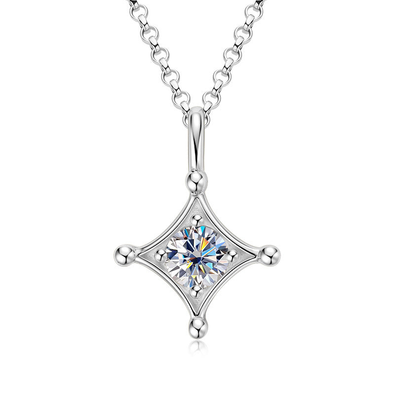 Kite Shaped Moissanite Pendant