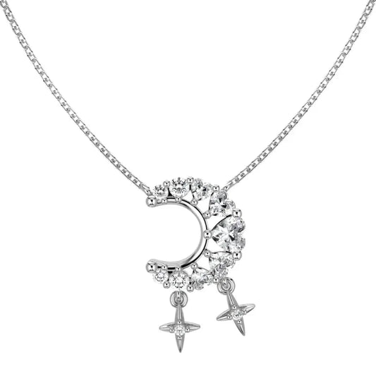 Crescent Pendant Chain Necklace - JIMMY JEWELRY 01