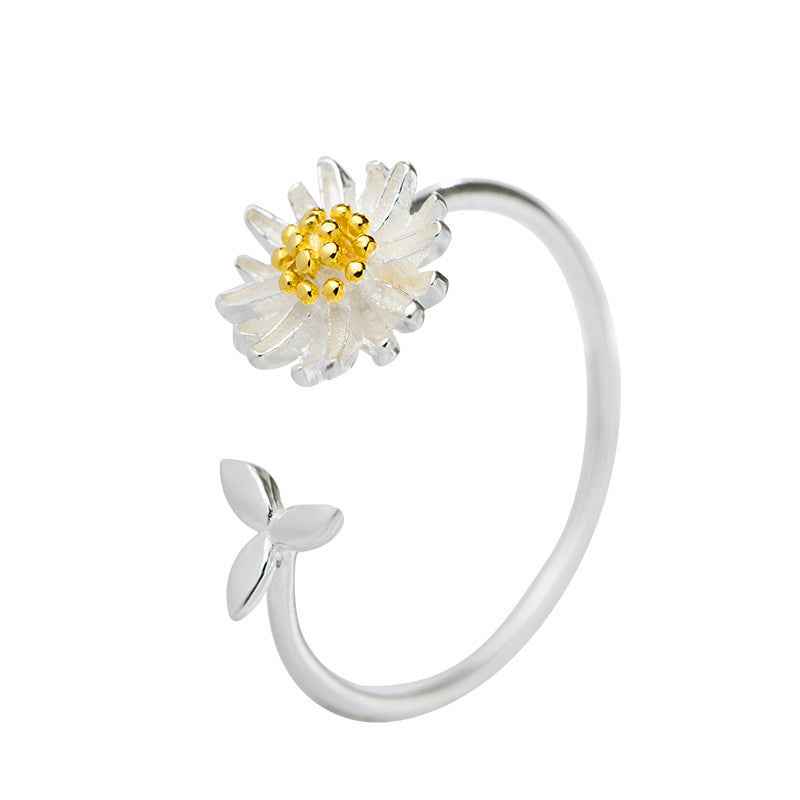 Adjustable Daisy Flower Ring