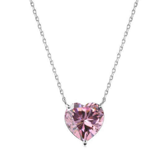 Trendy Heart Shape Engagement Necklace - JIMMY JEWELRY 01