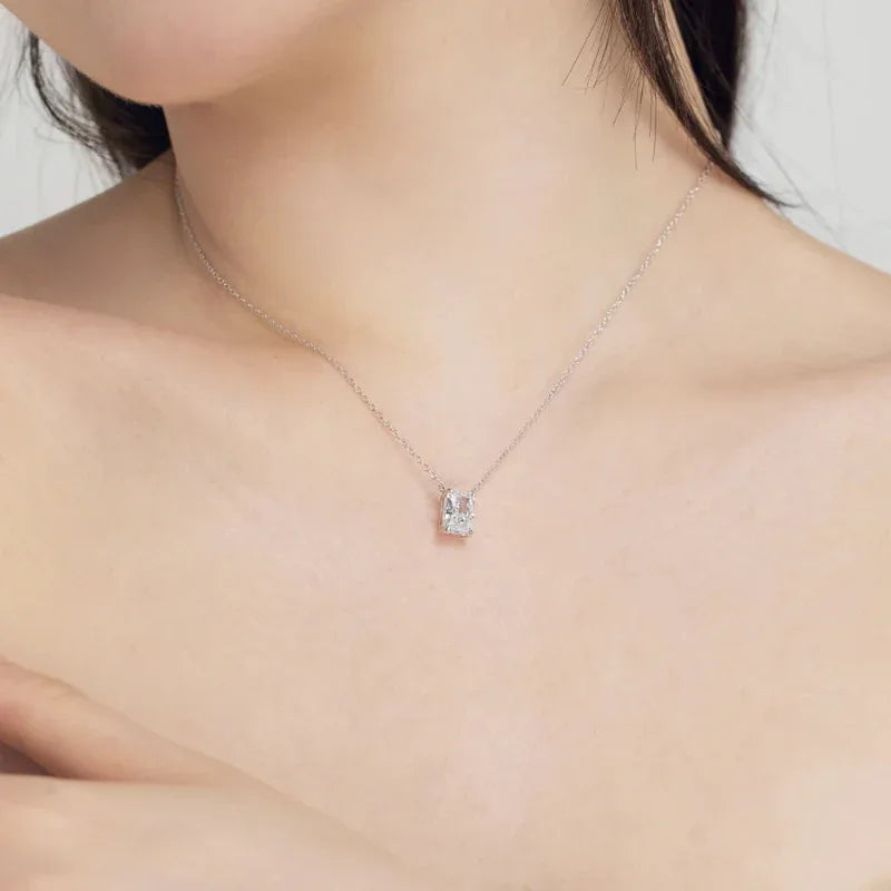 8A Crushed Iced Cut Zirconia Pendant Jewelry Necklace - JIMMY JEWELRY 01