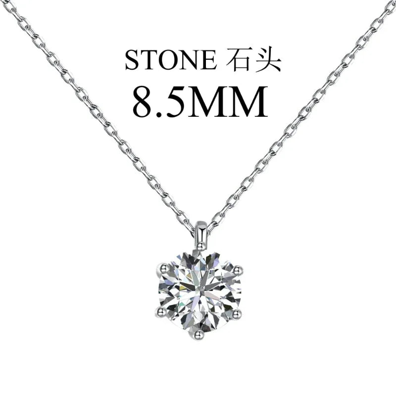 Solitaire 5A Zirconia Jewelry Pendant Necklace - JIMMY JEWELRY 01