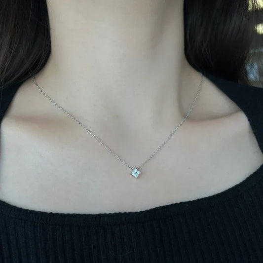 zircon flower pendant - JIMMY JEWELRY 01