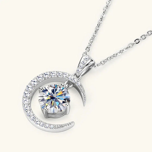 moissanite diamond necklace - JIMMY JEWELRY 01