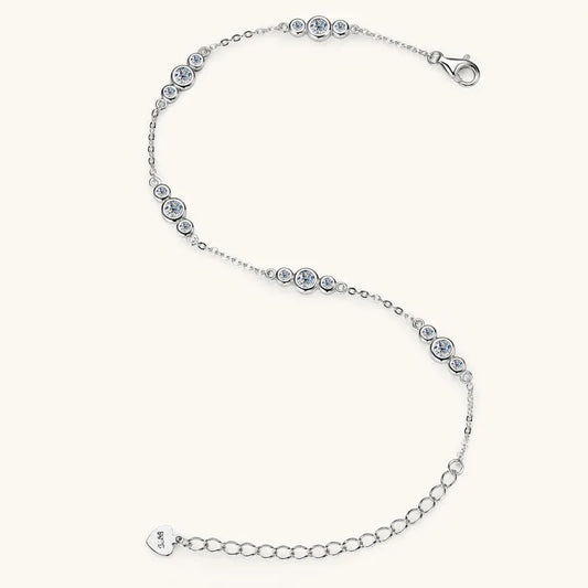 Bezel Set Moissanite Bracelet - JIMMY JEWELRY 01