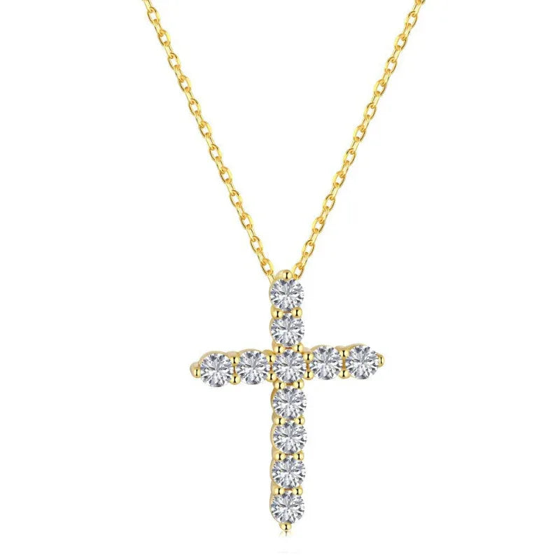 Personalized Women Pendant Cross Necklace - JIMMY JEWELRY 01