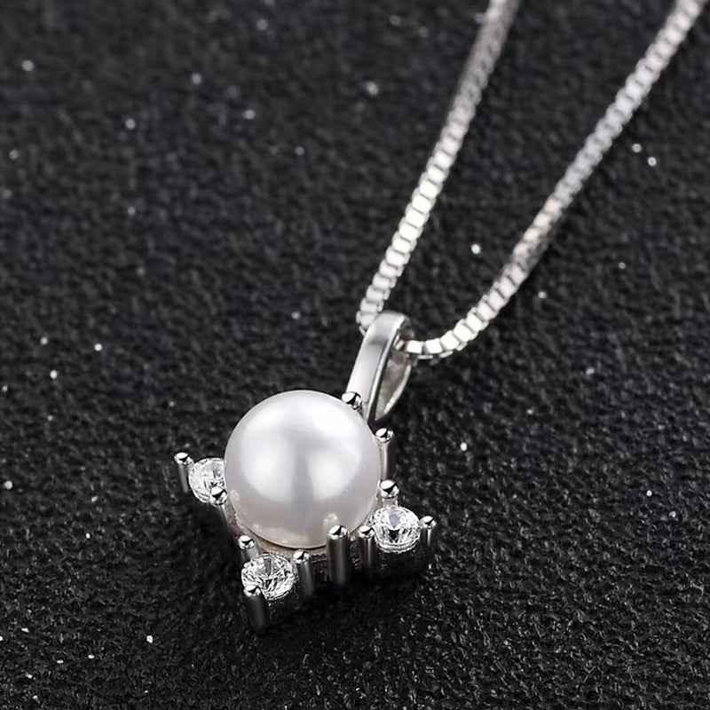 pearl diamond necklace - JIMMY JEWELRY 01