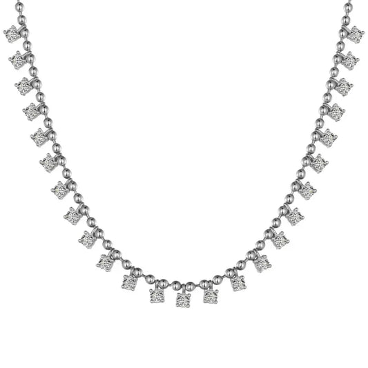 Bead Chain 5A Zirconia Luxurious Necklace for Women - JIMMY JEWELRY 01