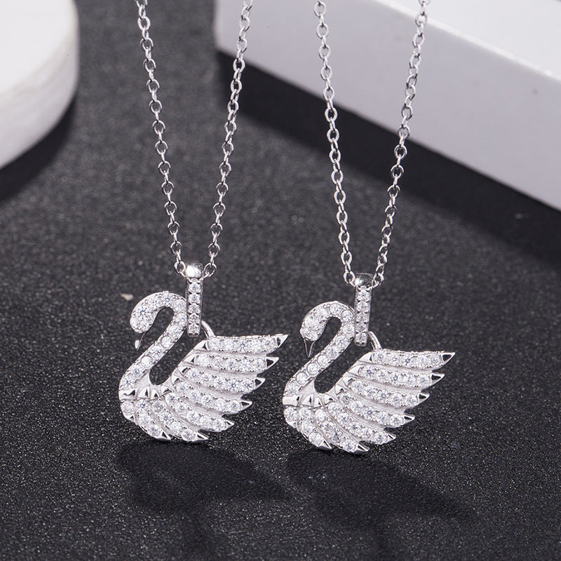 swarovski dancing swan necklace – JIMMY JEWELLRY
