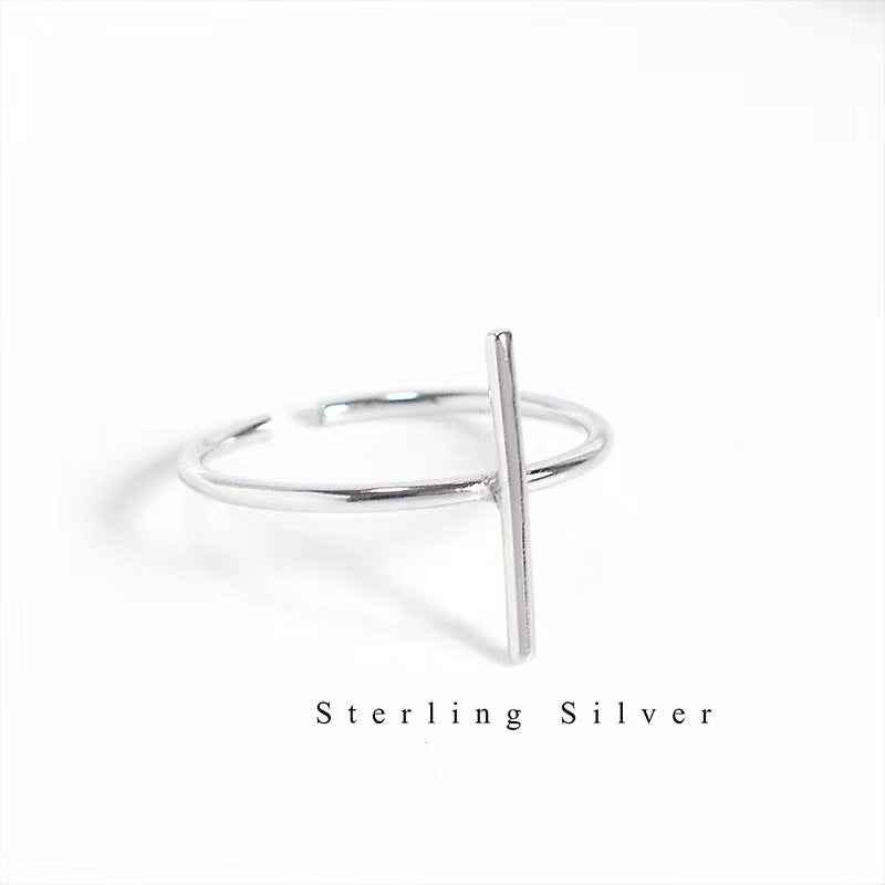 925 sterling silver simple open ring