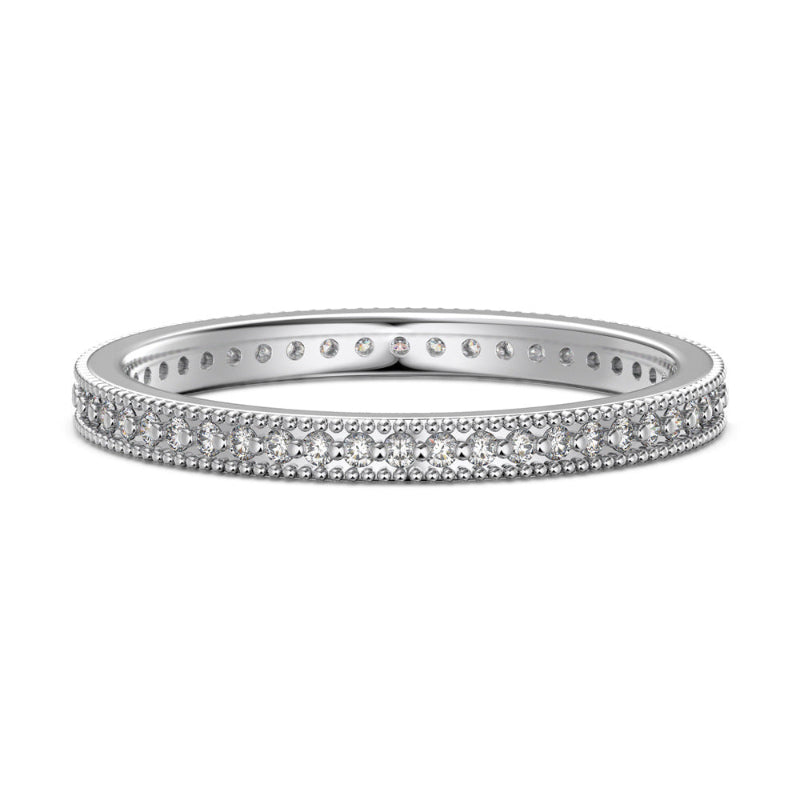 channel set wedding band