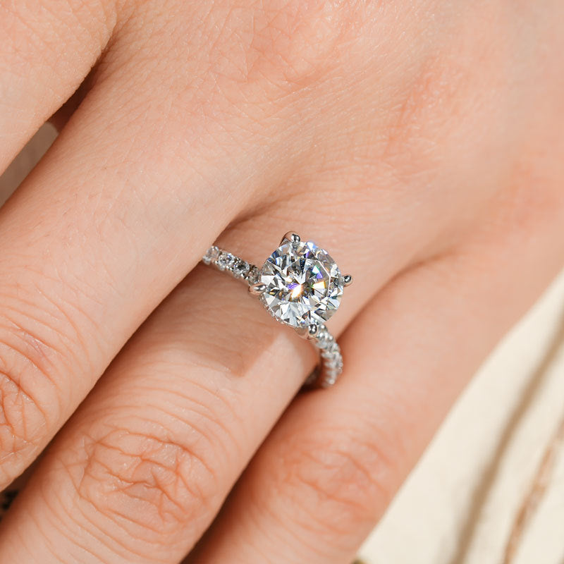 Sparkling Moissanite Bridal Ring