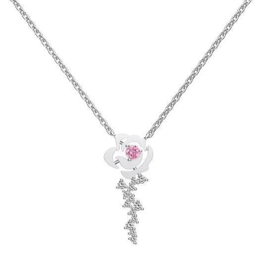Camellia Flower Pendant - JIMMY JEWELRY 01