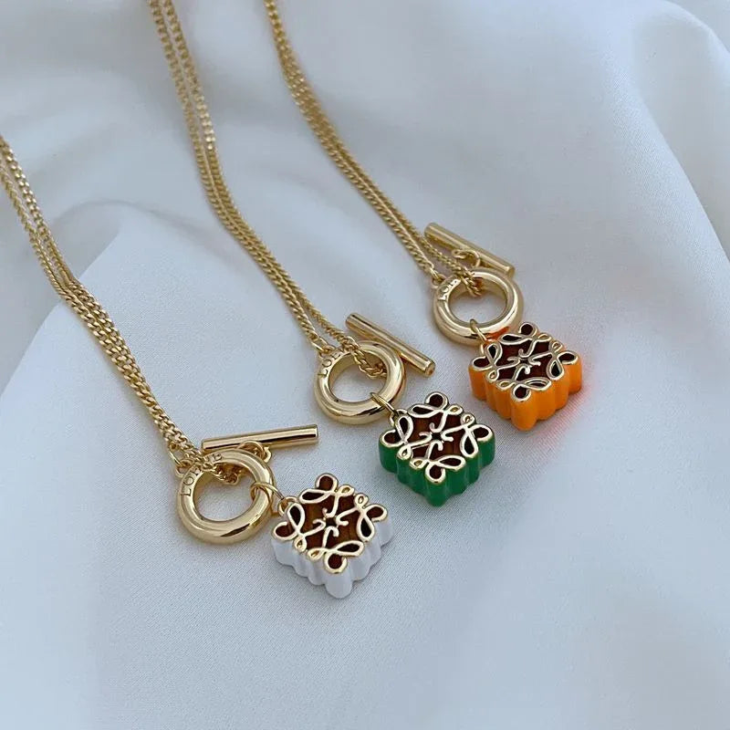 Single Anagram OT Necklace LOEWE - JIMMY JEWELRY 01