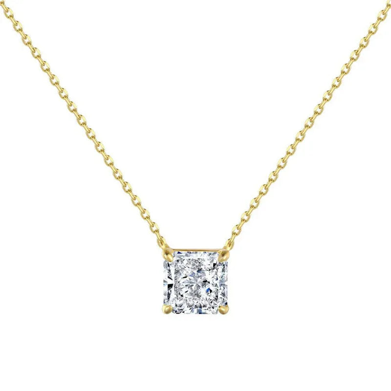 Square Cubic Zirconia Pendant - JIMMY JEWELRY 01