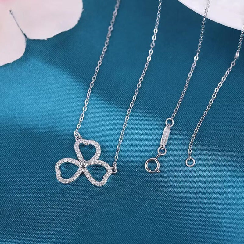shamrock necklace silver