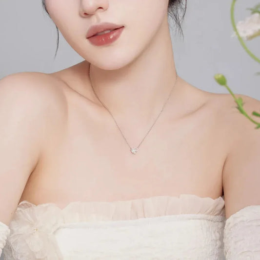 Two Stone Pear Waterdrop Cz Pendant Necklaces For Women - JIMMY JEWELRY 01