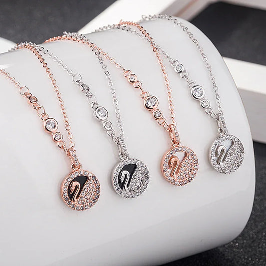 swan coin necklace - JIMMY JEWELRY 01