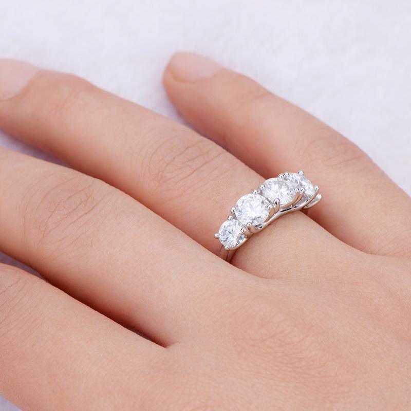 canary yellow moissanite rings