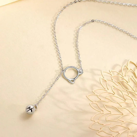 hollow cat head necklace - JIMMY JEWELRY 01