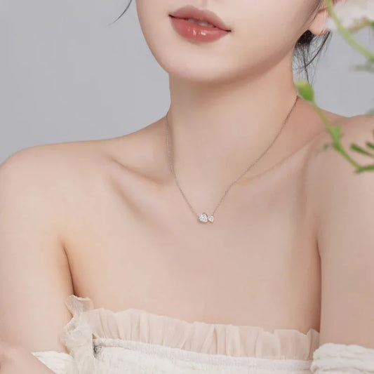 Double Heart Shape Necklaces - JIMMY JEWELRY 01