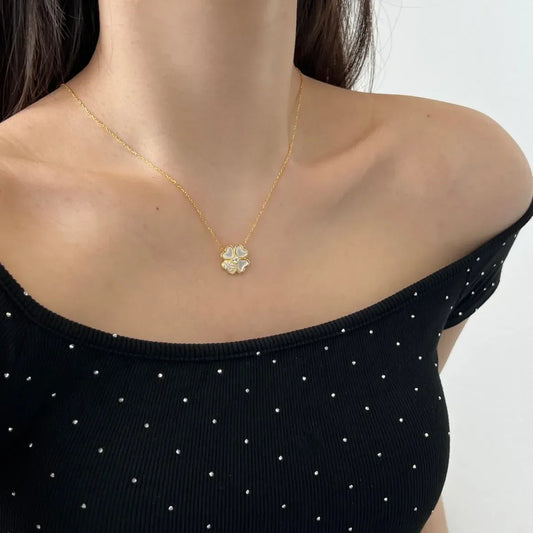 Lucky Four Leaf Clover Pendant - JIMMY JEWELRY 01