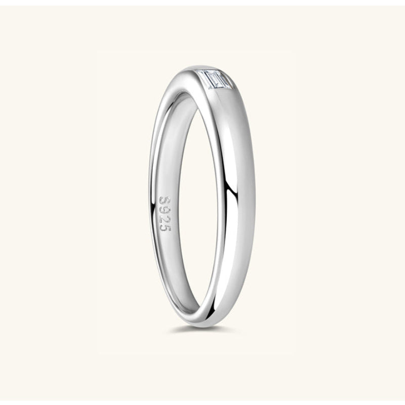 Romantic Baguette Moissanite Promise Ring