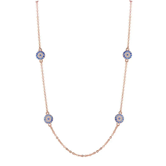 Women`s Trendy Gold Eye Necklace - JIMMY JEWELRY 01