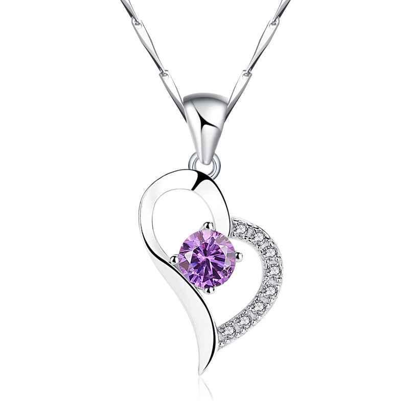 diamond heart necklace - JIMMY JEWELRY 01