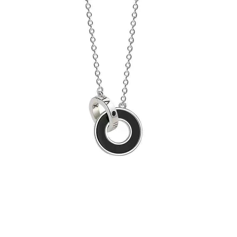 interlocking circle roman number necklace - JIMMY JEWELRY 01
