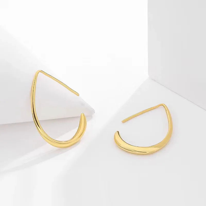 Teardrop Hoop Earrings - JIMMY JEWELRY 01