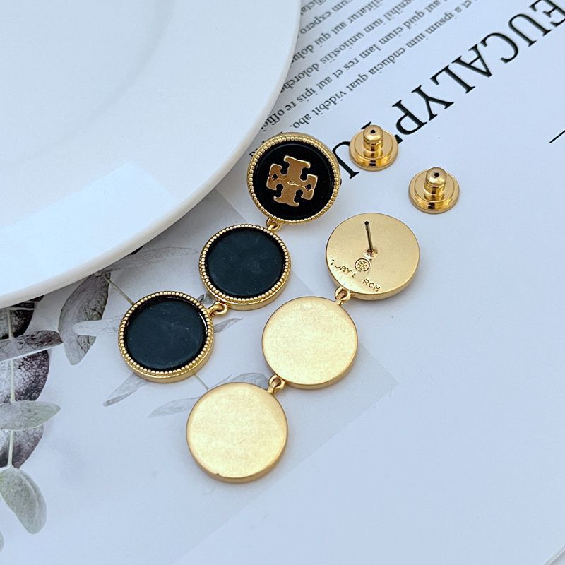 Tory Burch Round Shell Dangle Earrings