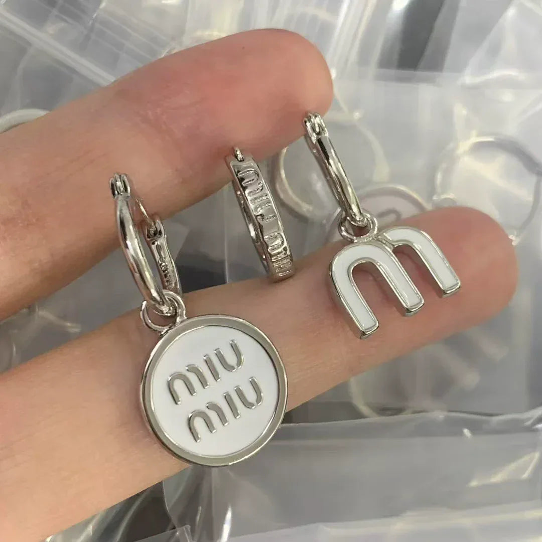 Miu Miu three-piece asymmetrical earring set - JIMMY JEWELRY 01