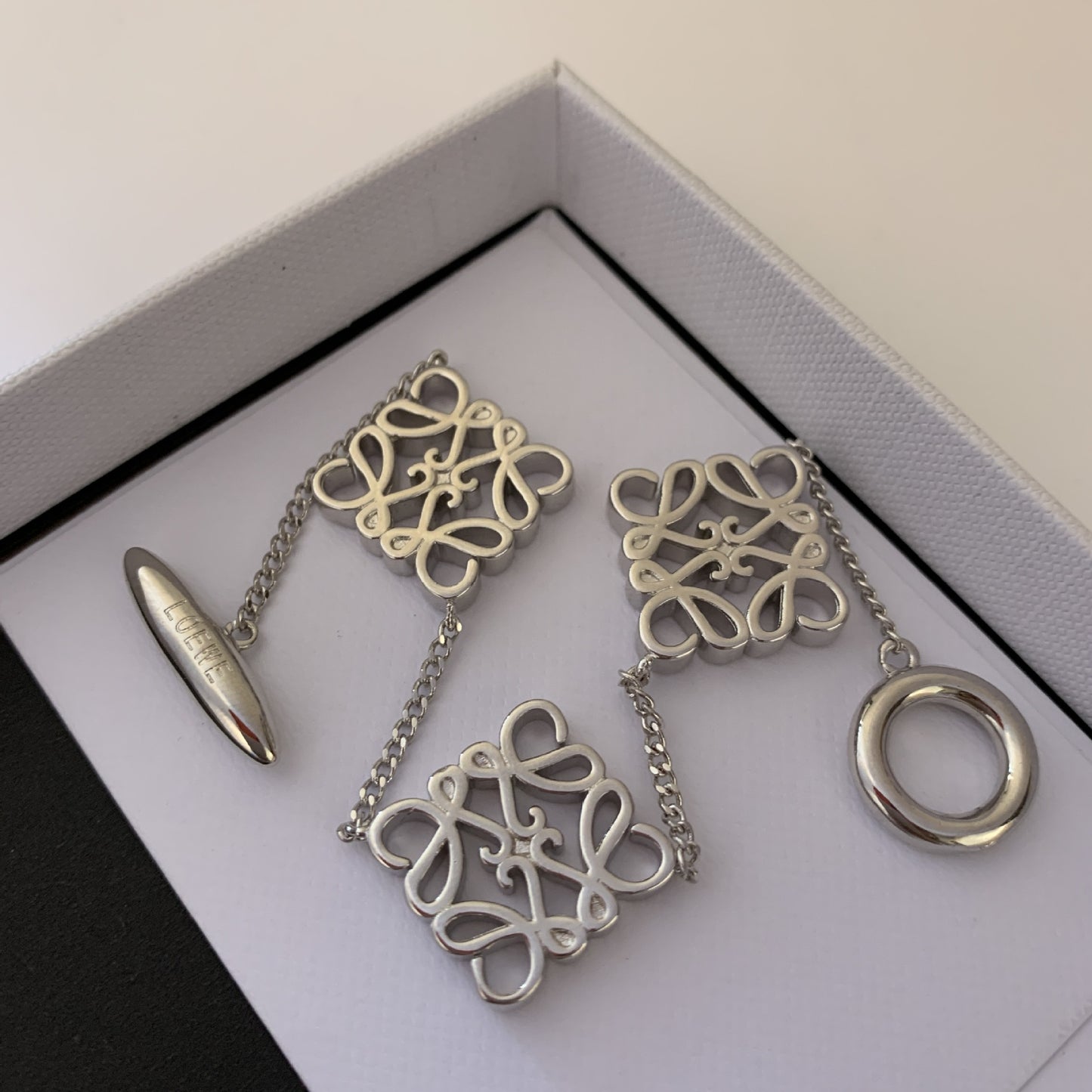 LOEWE Openwork Geometric Abstract Square Bracelet