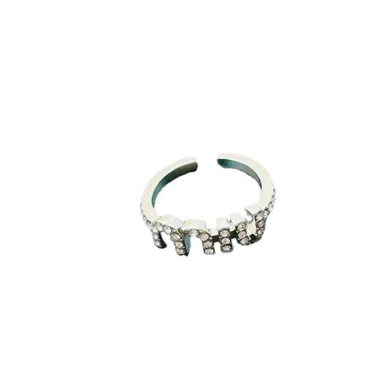 Miu Miu Super Sparkling Open Ring - JIMMY JEWELRY 01