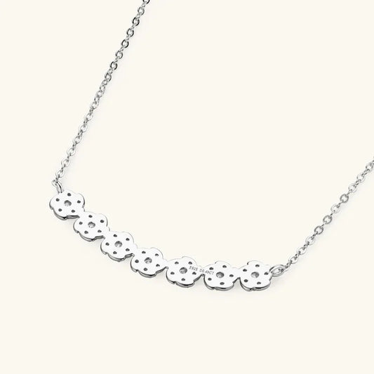 Sparkling Moissanite Cluster Necklace - JIMMY JEWELRY 01