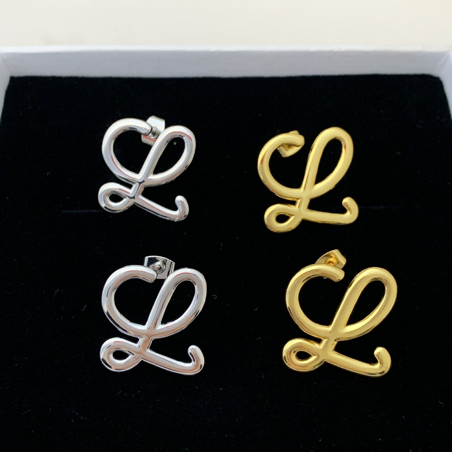 LOEWE Geometric Logo Earrings for Women