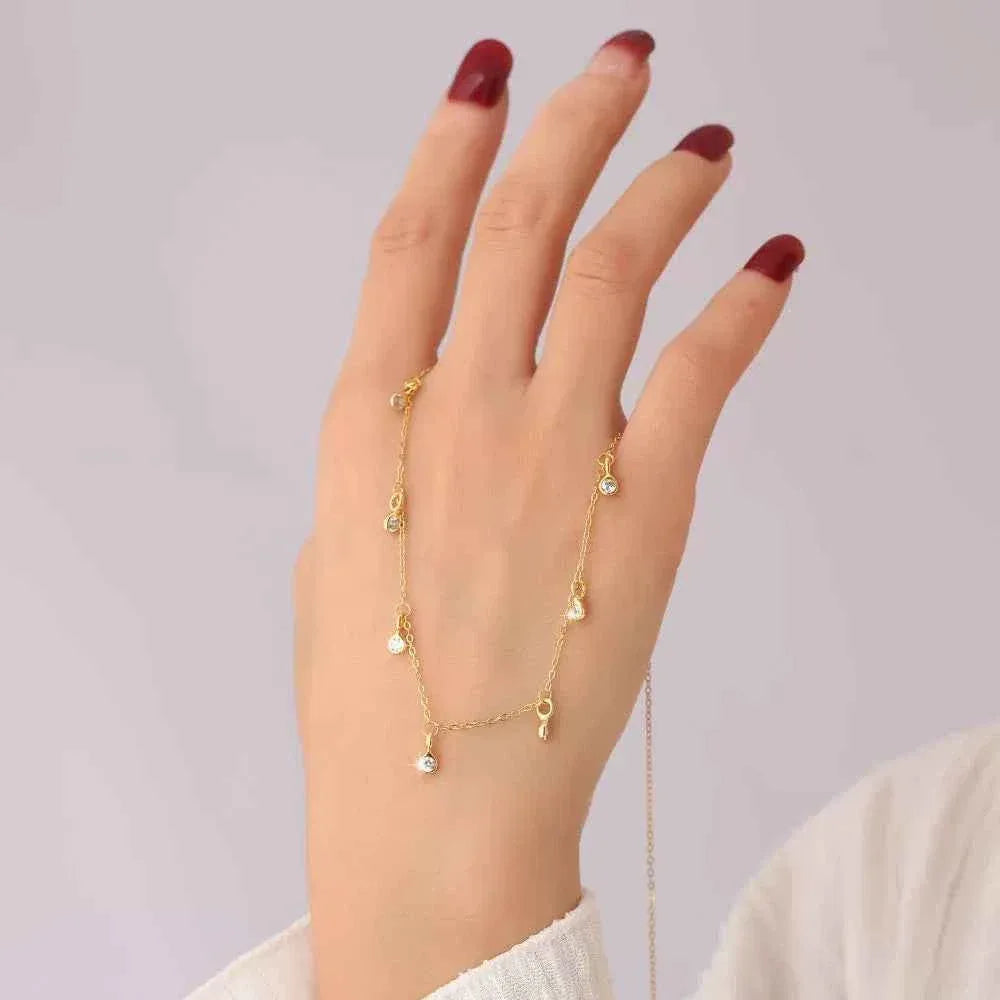 S925 Sterling Silver Geometric Teardrop Zircon Necklace Pendant - JIMMY JEWELRY 01