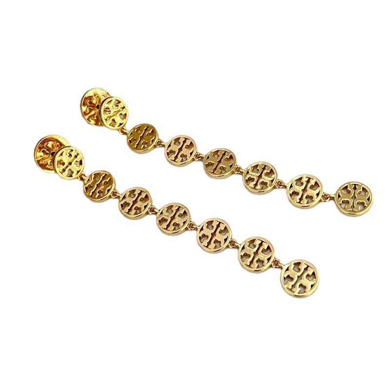 欧美时尚轻奢气质简约通勤镂空英文字母拼接小众女款金属耳坠