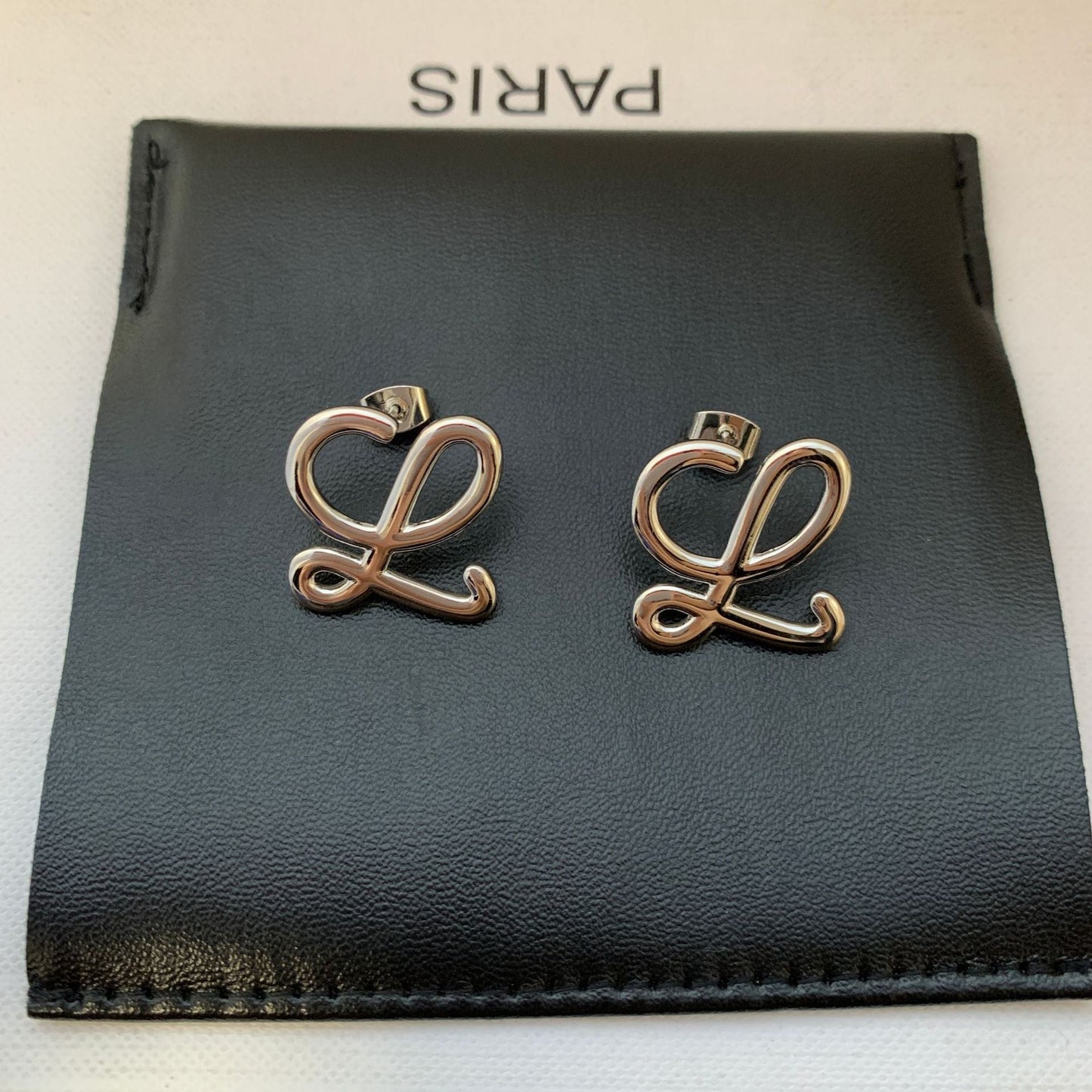 LOEWE Geometric Logo Earrings for Women