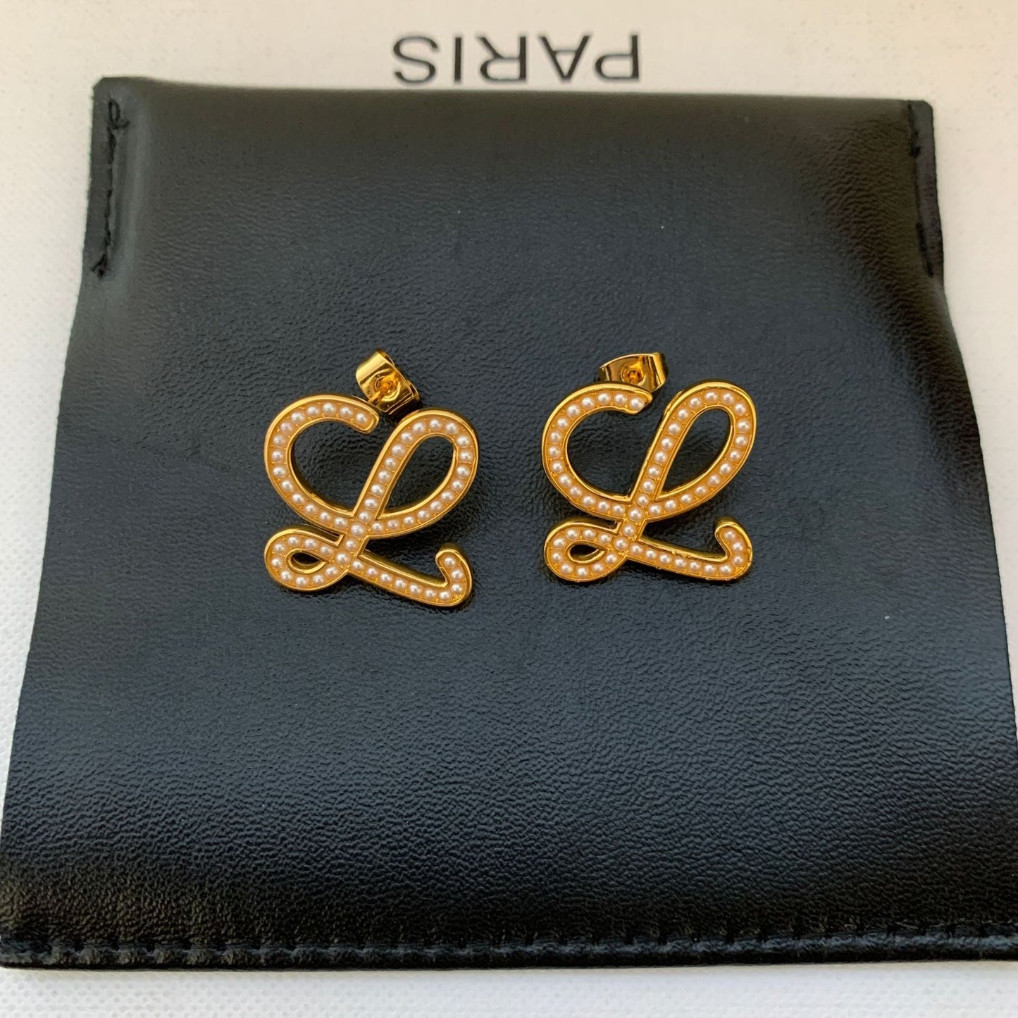 LOEWE Geometric Pearl-Encrusted Earrings Women - Perfect for Everyday Use