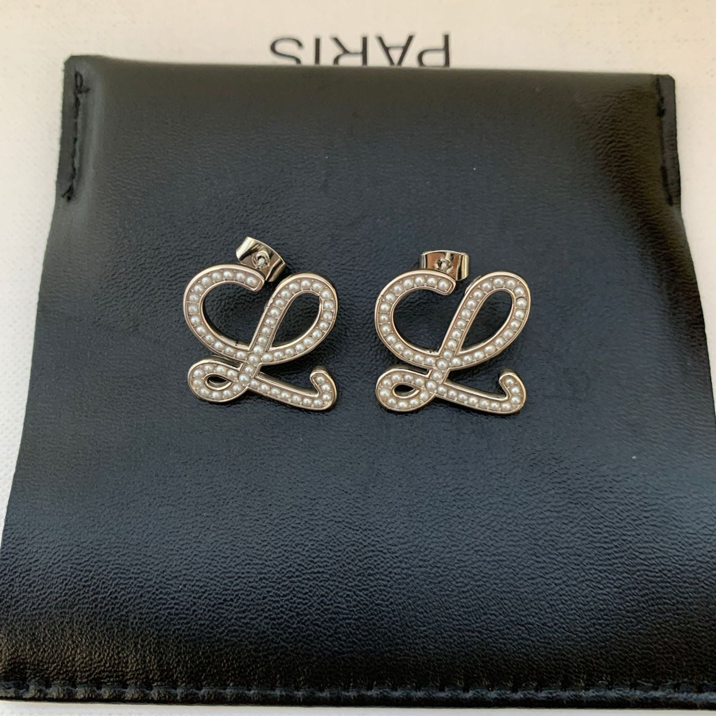 LOEWE Geometric Pearl-Encrusted Earrings Women - Perfect for Everyday Use