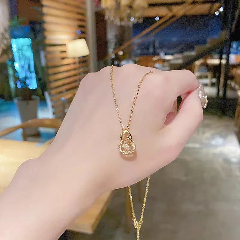diamond gourd necklace - JIMMY JEWELRY 01