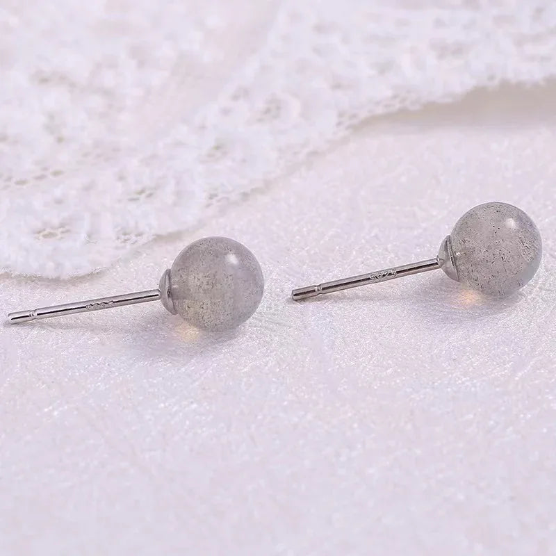 sterling silver stud earrings - JIMMY JEWELRY 01